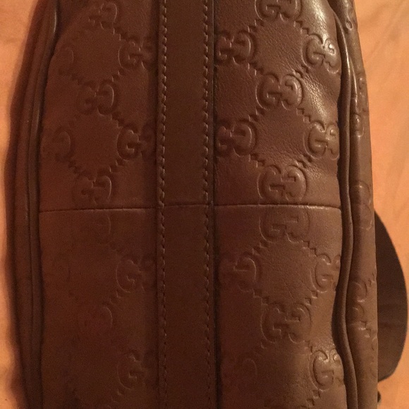 Authentic Bronze Gucci Leather GG Twins Med Hobo - Picture 7 of 7